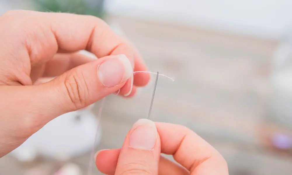 Use Tweezers for Pulling Out Individual Threads