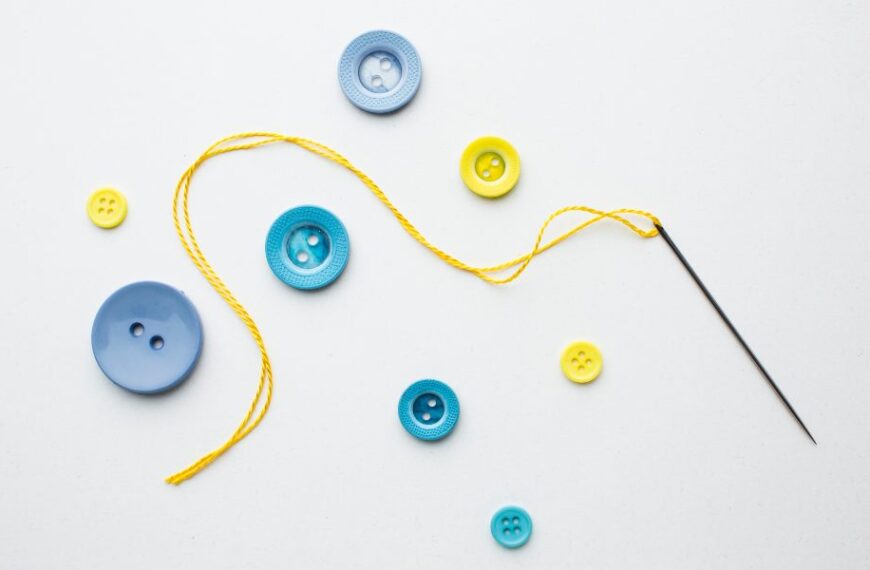 how to sew on a button