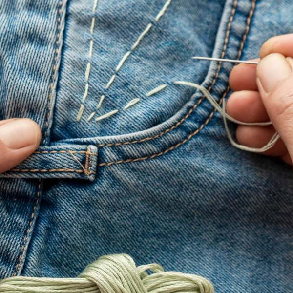 how to hem jeans without a sewing machine