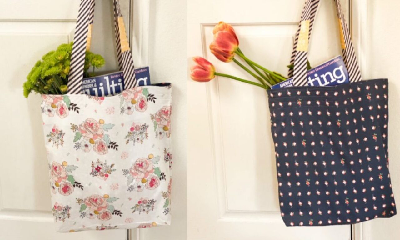 how to sew a reversible tote bag