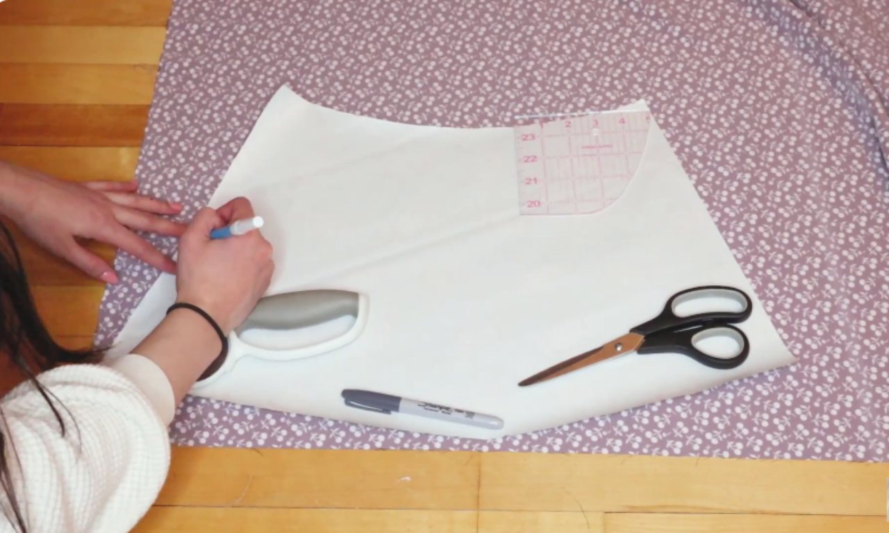 Cutting the front pieces