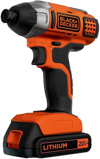 BLACK+DECKER 20V MAX* POWERCONNECT 1/4 in. Cordless Impact Driver Kit (BDCI20C)