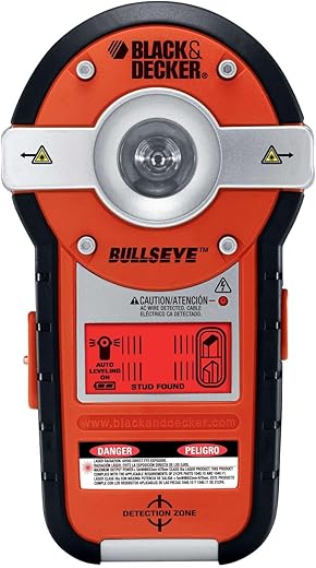 BLACK+DECKER Line Laser, Auto-leveling with Stud Finder (BDL190S)