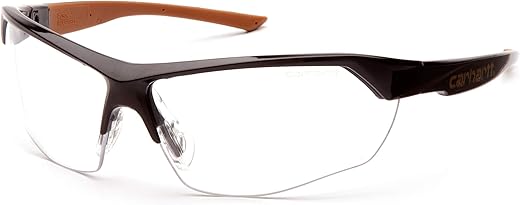 Carhartt-CHB1110DT Braswell Anti-Fog Safety Glasses Eye Protection, Black Frame, Clear Lens
