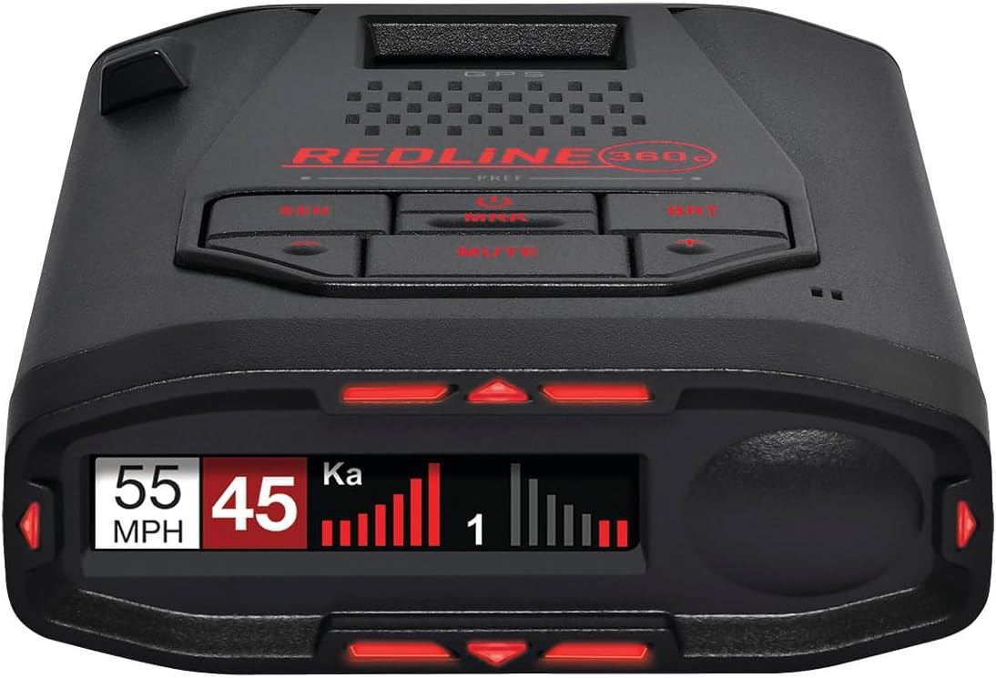 Escort Redline 360c Plug and Play Radar Detector - Extreme Range, Rapid Response Times, Full Stealth, 360 Degree Awareness, Advanced Filtering, Built-in WiFi, Apple CarPlay & Android Auto Compatible
