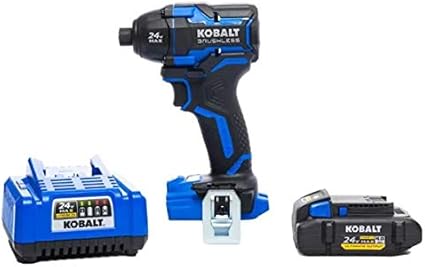Kobalt XTR 24-Volt Max 1/4-in Variable Speed Brushless Cordless Impact Driver (1-Battery Included)