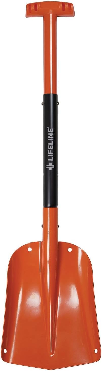 Winter's Finest: 12 Top-rated Snow Shovels That Outperform the Rest Lifeline 4017 Aluminum Sport Utility Shovel, 3 Piece Collapsible Design, Perfect Snow Shovel for Car, Camping and Other Outdoor Activities, Orange
