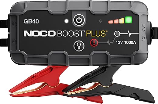 The Ultimate Guide to Powering Up: 11 Best Jump Starters for Any Vehicle NOCO Boost GB40: 1000A UltraSafe Jump Starter – 12V Lithium Battery Booster Pack, Portable Jump Box, Power Bank & Jumper Cables - for 6.0L Gas and 3.0L Diesel Engines
