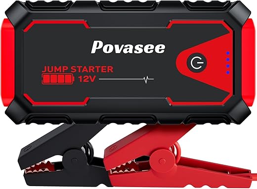 The Ultimate Guide to Powering Up: 11 Best Jump Starters for Any Vehicle Povasee Jump Starter 5000A Car Jumper Starter, Model A30 12V Jump Box for Car Battery up to 10L Gas or 8L Diesel Engine Battery Jumper Starter Portable with Power Bank/Dual Output/LED Light