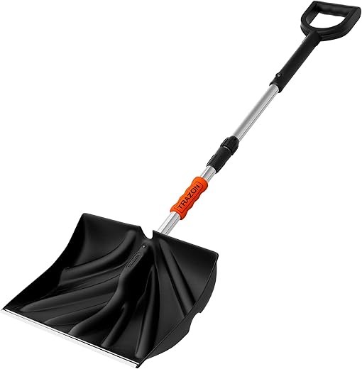 Winter's Finest: 12 Top-rated Snow Shovels That Outperform the Rest Snow Shovel for Driveway Car Home Garage - Portable Folding Snow Shovel with Retractable Ergonomical Handle and Large Capacity for Snow Removal - Heavy Duty Metal Collapsible Shovel Removal