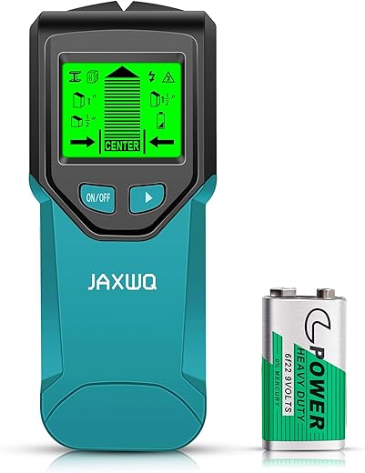 Stud Finder Wall Scanner - 5 in 1 Stud Finder Tool w/Intelligent Microprocessor Chip and HD LCD Display, Stud Detector Beam Finders for the Center and Edge of Wood AC Wire Metal Studs Joist Pipe
