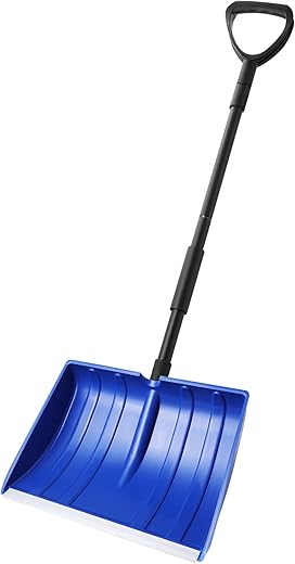 Winter's Finest: 12 Top-rated Snow Shovels That Outperform the Rest Yocada Snow Shovel for Driveway Home Garage Snow Removal with D-Grip Handle Aluminum Strip 55 inch Long Large Capacity Shovel for Garden Car Camping Outdoor