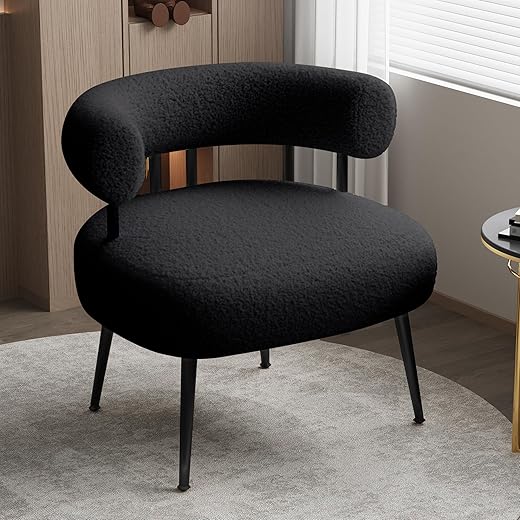 The Ultimate Guide to Cozy Comfort: 10 Best Reading Chairs Mid Century Sherpa Boucle Accent Chair, Round Upholstered Barrel Arm Chair for Small Spaces, Fluffy Side Corner Sofa Chair for Living Room, Bedroom, Vanity, Office, Reading Nook