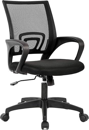 Your Home's Finest: 22 Top-Rated Furniture Pieces That Outperform the Rest BestOffice | Ergonomic Office Chair | Mid-Back Swivel Desk Chair | Breathable Backrest & Lumbar Support | Adjustable Height | Sponge Seat | Rolling Wheels | Black | for Adults & Women