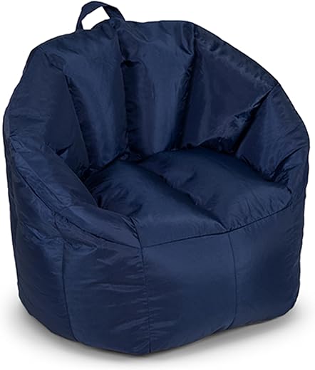 Your Home's Finest: 22 Top-Rated Furniture Pieces That Outperform the Rest Big Joe Milano Bean Bag Chair for Kids, Teens, Adults, Durable Easy-Clean Navy Smartmax, Nylon Polyester Blend, Lightweight Seat for Reading Nook and Gaming, 2.5 Foot Refillable
