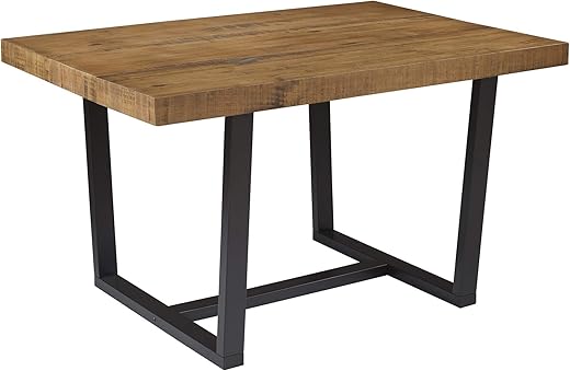 Your Home's Finest: 22 Top-Rated Furniture Pieces That Outperform the Rest Walker Edison Durango Distressed Solid Wood Dining Table, 52 Inch, Rustic Oak