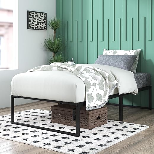 Your Home's Finest: 22 Top-Rated Furniture Pieces That Outperform the Rest Zinus Lorelei 14 Inch Metal Platform Bed Frame, Mattress Foundation with Steel Slat Support, No Box Spring Needed, Easy Assembly, Twin, Black
