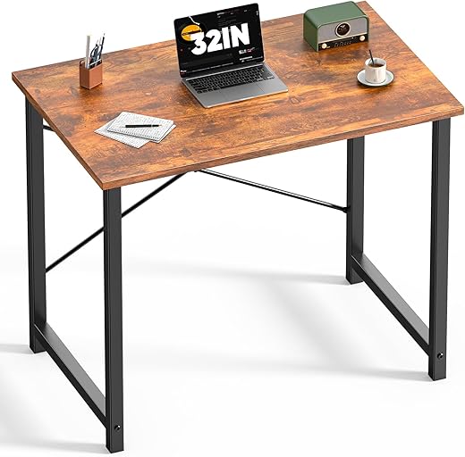 The Ultimate Guide to Your Perfect Workspace: 22 Top-Rated Desks for Every Home Office DUMOS 32 in Small Computer Desk for Home Office, Modern Study Work Table Simple Style for Bedroom, Writing Desks with X-Shaped Reinforcement, Rust