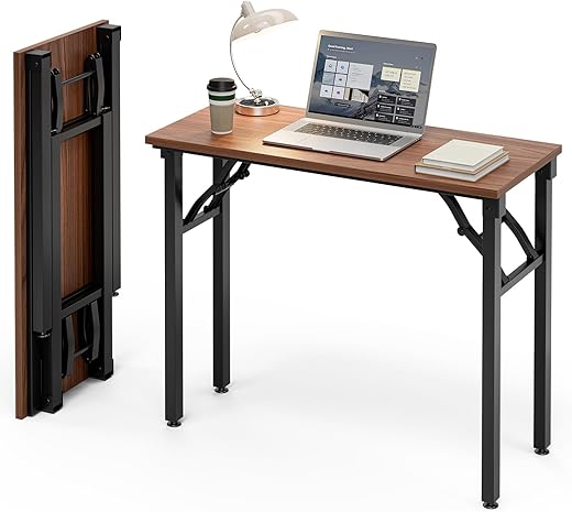 The Ultimate Guide to Your Perfect Workspace: 22 Top-Rated Desks for Every Home Office Frylr Small Folding Computer Desk – Portable 35.8 Inch Foldable Laptop Table, No-Assembly, Collapsible and Compact for Easy Storage, Lightweight for Small Spaces, Craft and Study Use, Dark Walnut