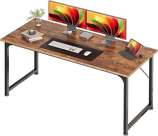 The Ultimate Guide to Your Perfect Workspace: 22 Top-Rated Desks for Every Home Office Huuger Computer Desk, 55 Inch Home Office Desk, Gaming Writing Work from Home Study Desk, Large Legroom, Sturdy Metal Frame, Modern Simple, Rustic Brown