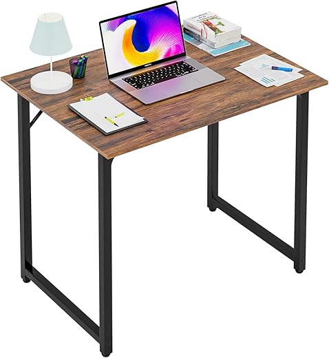 The Ultimate Guide to Your Perfect Workspace: 22 Top-Rated Desks for Every Home Office PayLessHere | 32 Inch Computer Desk | Brown | Office Desk with Metal Frame, Adjustable Feet | Water-Resistant, Scratchproof Surface | Sturdy Writing Table for Home Office or Study | Pack of 1
