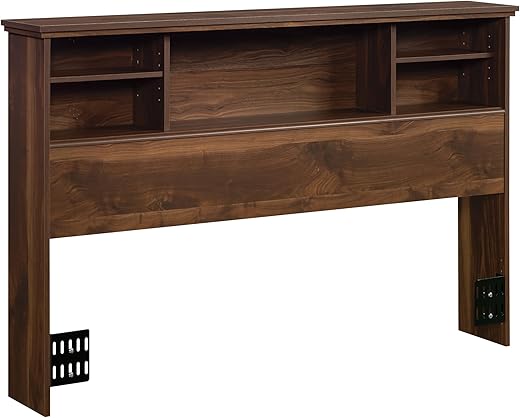 Sauder River Ranch Full/Queen Bookcase Headboard, in Grand Walnut Finish