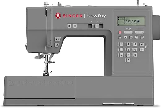 SINGER | HD6700C Electronic Heavy Duty Sewing Machine with 411 Stitch Applications - Sewing Made Easy