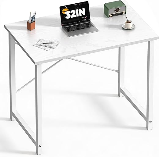 The Ultimate Guide to Your Perfect Workspace: 22 Top-Rated Desks for Every Home Office Sweetcrispy Computer Small Desk, 32 Inch Office Writing Work Study Student Home Bedroom Table with Metal Frame Wooden Tabletop No Wheels - White Wood