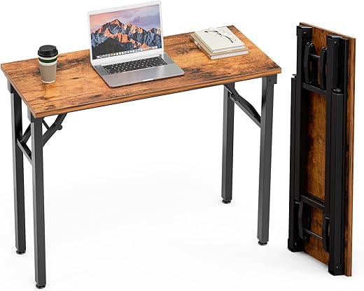 The Ultimate Guide to Your Perfect Workspace: 22 Top-Rated Desks for Every Home Office TEMI Small Computer Desk Folding Table - 35.8" Foldable Office Desk, No Assembly, Perfect for Small Spaces in Bedroom, Dorm, or Apartment, Portable Mini Desk or Study Table with Compact Design, Brown