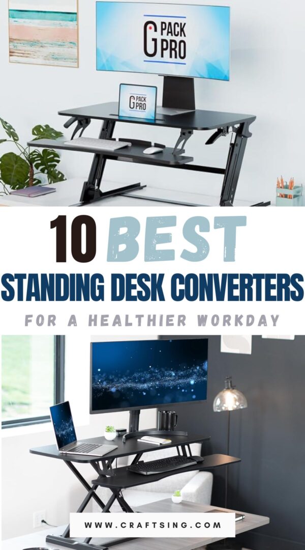 top standing desk converters