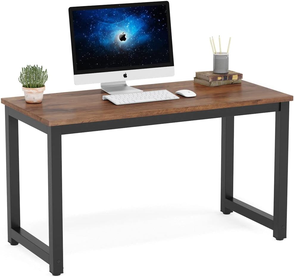 The Ultimate Guide to Your Perfect Workspace: 22 Top-Rated Desks for Every Home Office Tribesigns Modern Simple Computer Desk, 47 inch Vintage Office Desk Computer Table, Study Writing Study Desk Workstation for Home Office, Rustic Brown