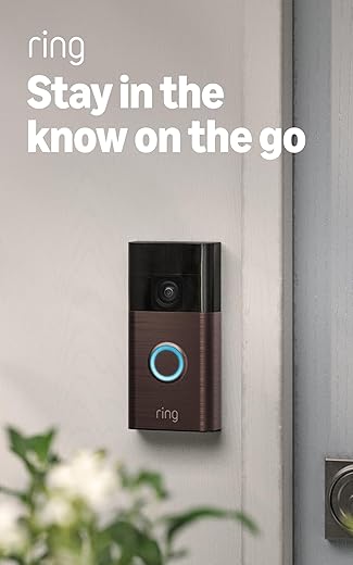 19 Best Renter Friendly Peel and Stick Products Ring Battery Doorbell, Home or business security with Head-to-Toe video, Live View with Two-Way Talk, and Motion Detection & Alerts, 2-pack, Venetian Bronze