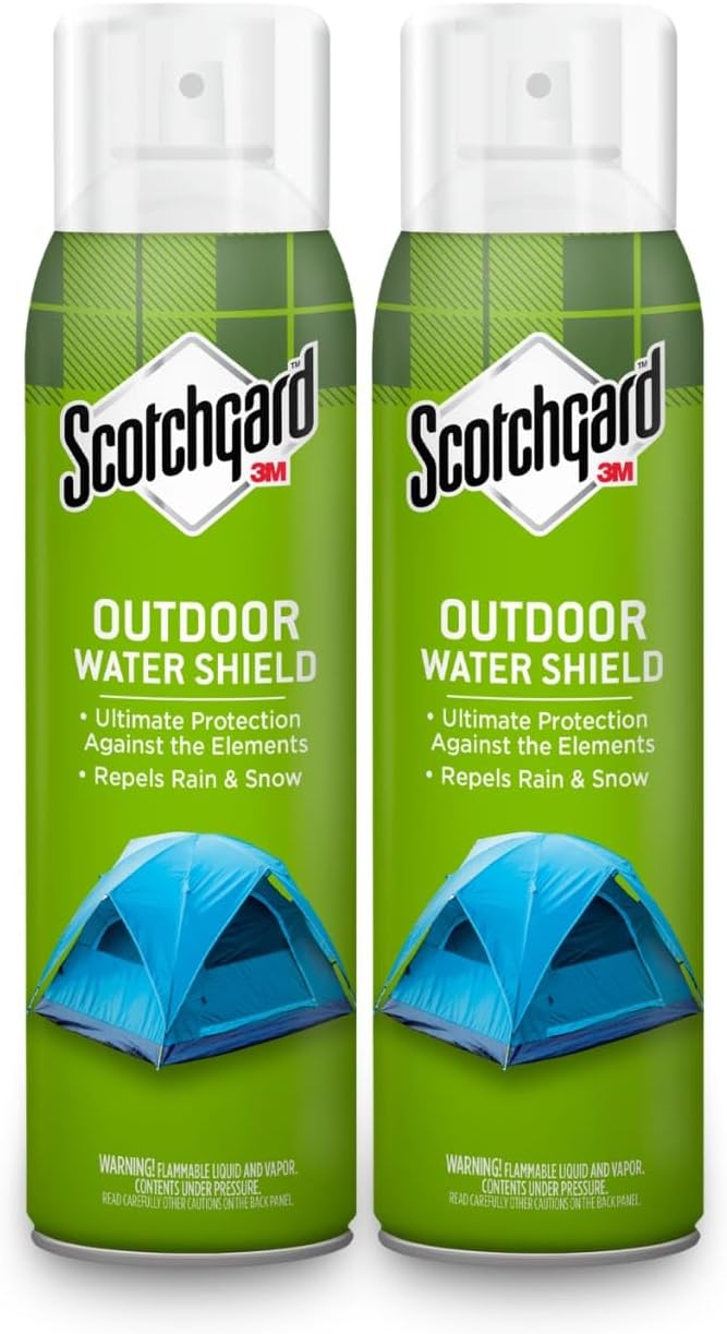 Scotchgard Heavy Duty Water Shield, Repels Water, Ideal For Outerwear, Tents, Backpacks, Canvas, Polyester And Nylon, 21 Ounces (2 Cans)